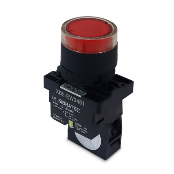 Botão De Impulso Iluminado | Plástico | Ew3461 | 220vca | Ver